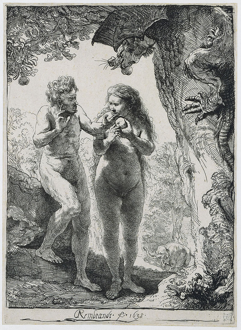 Рембрандт Харменс ван Рейн. Адам и Ева. 1638.